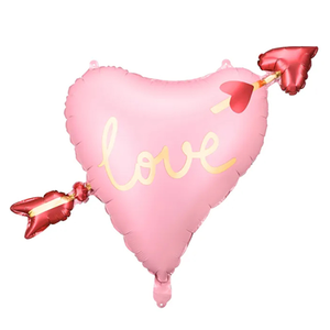 Фольгированный шар "Сердце со стрелой LOVE"