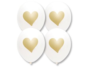 Воздушный шарик "Сердце Золотое"