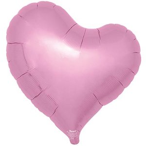 Фольгированный шар Сердце Изгиб 25" Metallic Pink