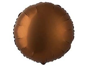 Фольгированный шар "Круг Сатин Chocolate"