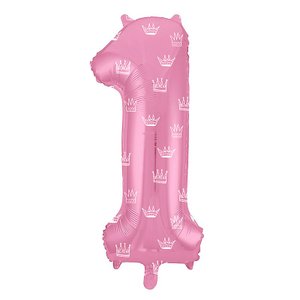 Цифра фольгированная "1" (Короны) 102 см