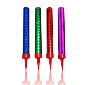 Холодные фонтаны в торт "Цветное пламя" 4 шт, 30 сек (бенгальские огни, свечи)