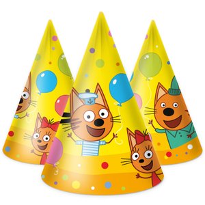 Колпаки "Три Кота, Веселый День Рождения"