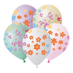 Воздушный шарик "Цветы"