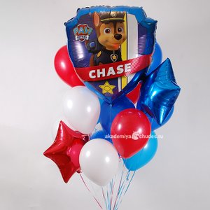 "Патруль" фонтан из 15 воздушных шаров