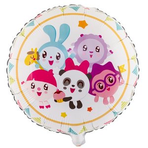 Фольгированный шар "Малышарики Флажки"