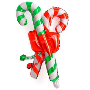 «Трости новогодние» мини, фольгированный шар (воздух)