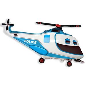 Фольгированный шар "Вертолет полицеский"