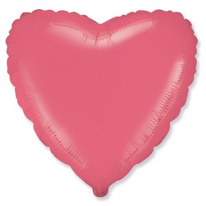 Фольгированный шар Сердце Коралловый