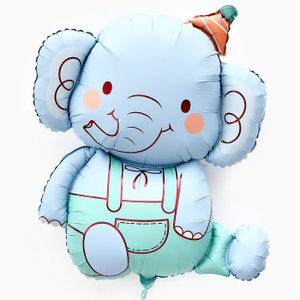 Фольгированный шар "Голубой слоник"