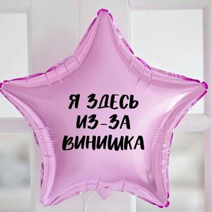 Фольгированный шар с надписью "Винишко"