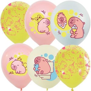 Воздушный шарик "Капибары Малыши"