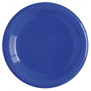 Тарелки ДеЛюкс синие малые