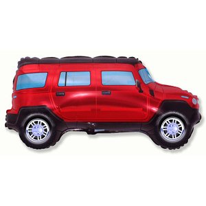 Фольгированный шар "Внедорожник (красный)"