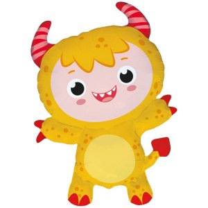 Фольгированный шар "Монстрик желтый"