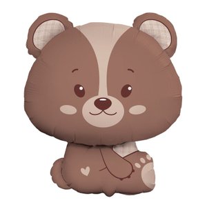«Медвежонок, Волшебный лес» мини, фольгированный шар на палочке (воздух)