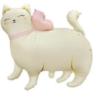 Фольгированный шар "Кошка White" 60 см