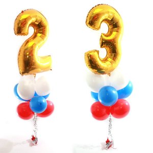 Набор из воздушных шаров "Люблю Россию"