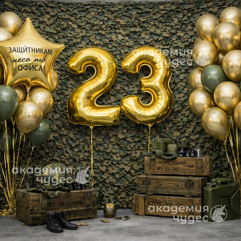 милитари Фотозона на 23 февраля 