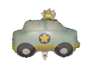 Фольгированный шар "Машина голубая"