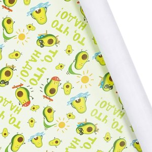 Бумага упаковочная "Авокадо"