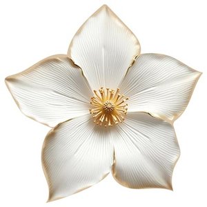 Фольгированный шар "GLAM Цветок белый"