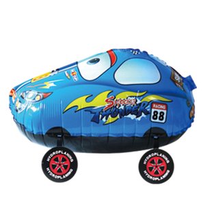 Ходячая фигура "Гоночная машина Синяя" (надув воздухом)