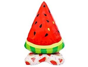 Ходячая фигура "Арбуз долька", на подставке (надув воздухом)