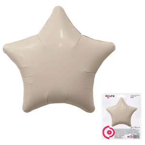 Фольгированный шар Звезда Мистик крем 76 см