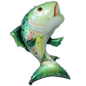 Фольгированный шар "Рыба зеленая"