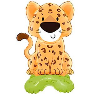 Ходячая фигура "Леопард", на подставке (надув воздухом)