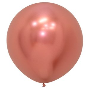 Розовое золото воздушный шар, хром, 60 см