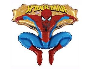 Фольгированный шар "Человек паук с паутиной"
