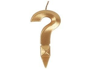 Свеча "Знак Вопроса" золото