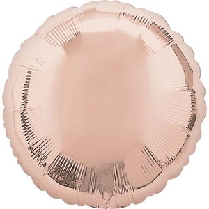 Фольгированный шар Круг розовое золото
