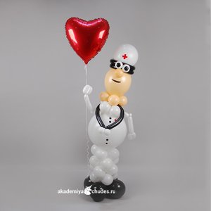 Фигура из шаров "Врач сердечных дел"