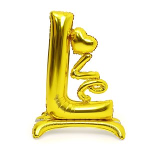 Фольгированный шар «Любовь в одной букве», золото, воздух