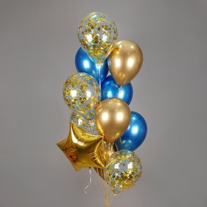 "Сапфир" фонтан из 11 воздушных шаров