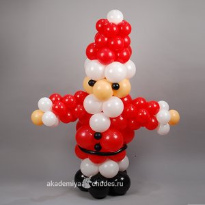 Фигура из шаров "Дед Мороз (Санта Клаус)"