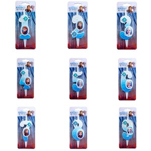 Свеча тортовая цифра "Холодное Сердце"