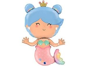 Фольгированный шар "Русалка в короне"