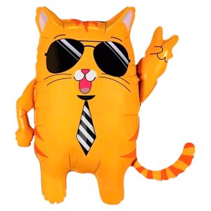 Фольгированный шар "Крутой Кот" 48 см