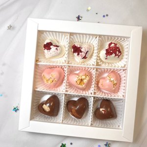 Шоколад ручной работы "Сердца" 9 шт