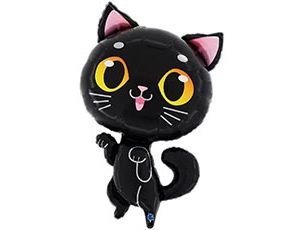Фольгированный шар "Кот черный"
