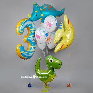 "Эра динозавров" набор из 9 воздушных шаров