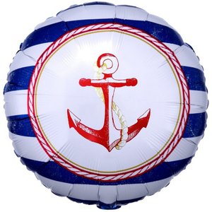 Фольгированный шар "Морская Якорь 2ст"