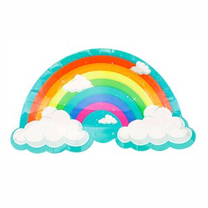 Тарелки формовые "Радуга с облаками"