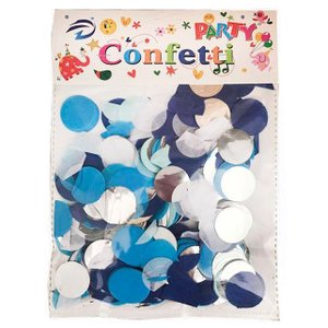 Конфетти "Круги Микс" Нежно-голубые