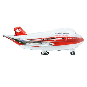 Фольгированный шар "Пассажирский самолет Белый"