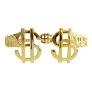 Карнавальные очки-макси "Доллары" Золото